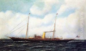 Steamship Riviera by Antonio Nicolo Gasparo Jacobsen