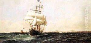 The "American" Leaving New York Harbor