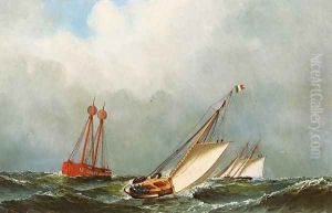 Vision and Dauntless off Sandy Hook Lightship