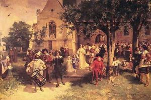 The Baptism by Alfred Louis Vigny Jacomin