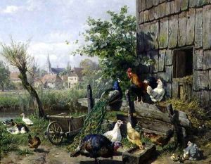 The Farmyard by Carl Jutz