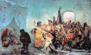 Ice palace, 1878 by Valery Ivanovich Jacobi