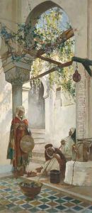 Entrance to a mosque by Valery Ivanovich Jacobi