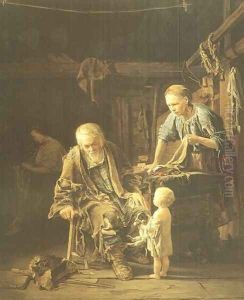 Serene holiday of a beggar, 1860 by Valery Ivanovich Jacobi