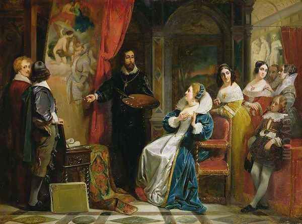 Marie de Medici 1573-1642 Visiting the Studio of Rubens - view 1