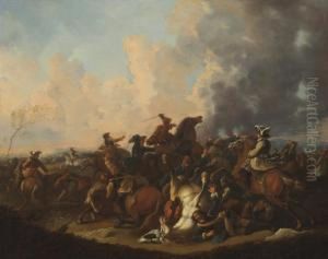 A Battle Skirmish by Francesco Giuseppe Casanova