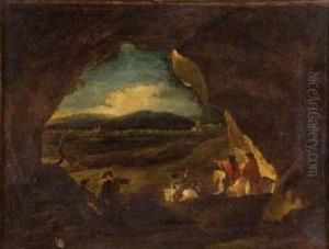 Paesaggio Con Grotta by Francesco Giuseppe Casanova