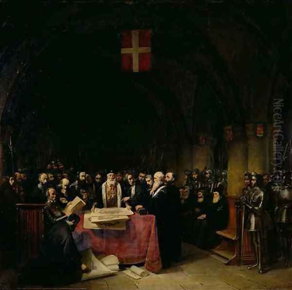 The Chapter of the Order of St John of Jerusalem held in Rhodes in 1524 - view 1