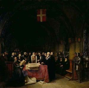 The Chapter of the Order of St John of Jerusalem held in Rhodes in 1524 by Claude Jacquand