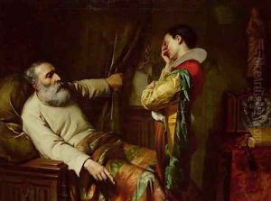 The Last Moments of Christopher Columbus 1450-1506 by Claude Jacquand
