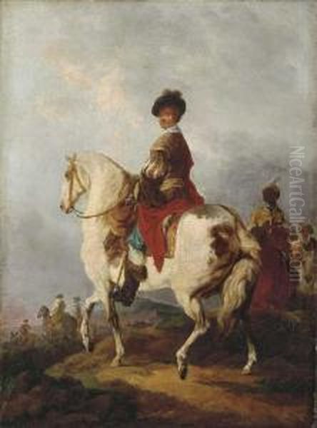 Cavalrymen On A Bluff - view 1