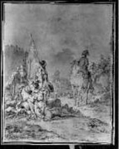 Campement Militaire by Francesco Giuseppe Casanova