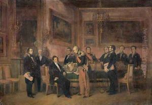 Council of Ministers at the Tuileries Signing the Law of Regency by Claude Jacquand