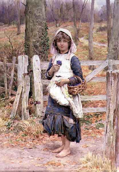 Girl holding a flower - view 1