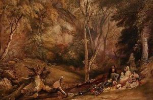 A Sketching Party in Leigh Woods by Samuel Jackson