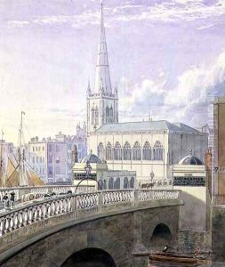 Bristol Bridge and St Nicholas Church by Samuel Jackson