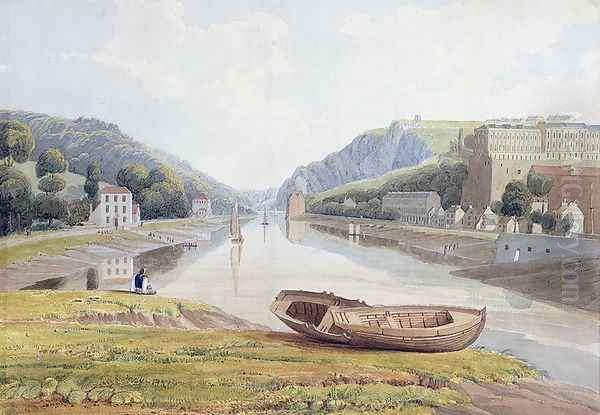View down the Avon with Hotwells and Clifton - view 1