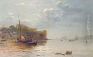 Conway harbour at low tide, Wales