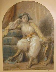 Oriental Woman by Charles Francois Jalabert