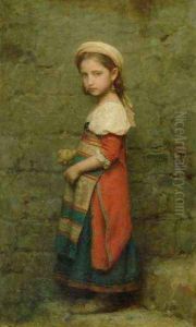 Italian Girl by Charles Francois Jalabert
