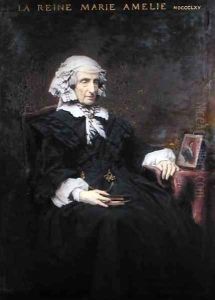 Marie Amelie de Bourbon 1782-1866 by Charles Francois Jalabert