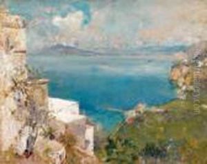Vue De Sorrento Et Du Golf De Naples