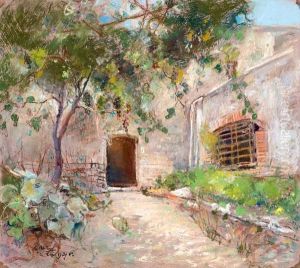 Cortile A Capri by Giuseppe Casciaro