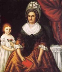 Mrs. John Moale (Ellin North) and Ellin North Moale by Joshua Johnson