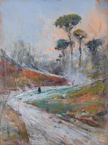Paesaggio Con Strada Di Campagna by Giuseppe Casciaro
