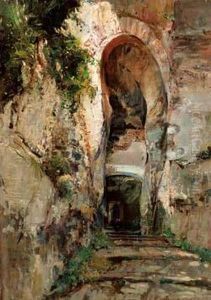 L'entrata Del Castello Di Ischia - 1916 by Giuseppe Casciaro