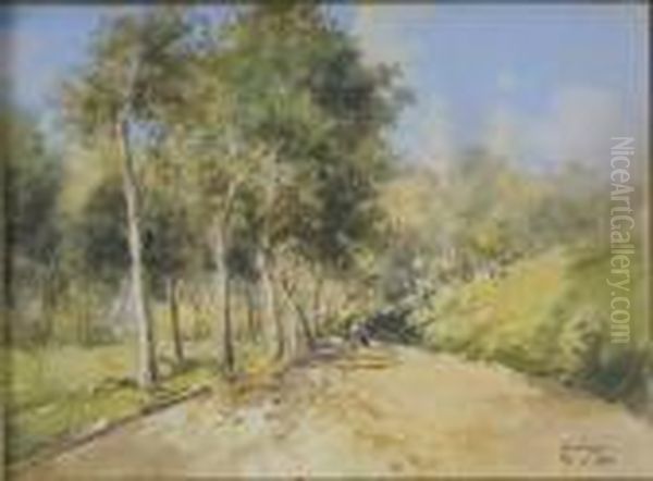 Viale Di Campagna Con Contadine - view 1