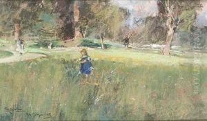 Bimba Tra Il Verde by Giuseppe Casciaro