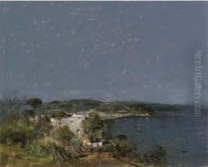Paesaggio Costiero Notturno by Giuseppe Casciaro