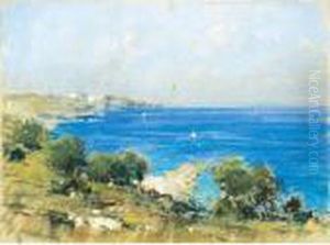 Veduta Del Golfo Di Napoli by Giuseppe Casciaro