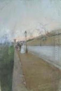 Passeggiata Al Tramonto by Giuseppe Casciaro