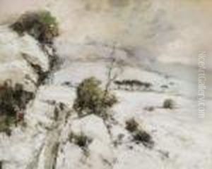 "paesaggio Innevato" 1920 by Giuseppe Casciaro