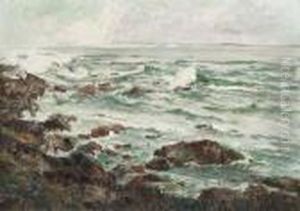 Waves Breaking On A Rocky Coastline by Giuseppe Casciaro