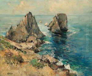 Cliff Along The Shore by Giuseppe Casciaro