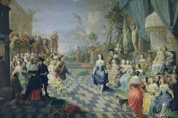 A Ball on the Terrace of a Palace - view 1