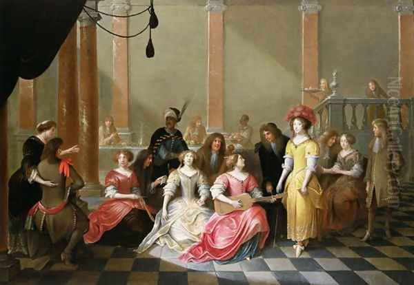 An Elegant Company at Music Before a Banquet - view 1