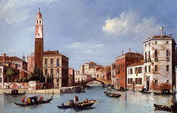 View Of The Entrance To The Cannareggio Canal With The Church Of San Geremia And The Palazzo Labia, Venice - view 1