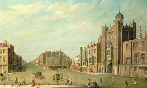 St Jamess Palace and Pall Mall by William James