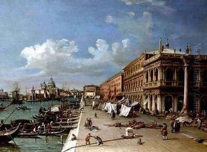 The Molo Looking Towards the Entrance of the Grand Canal