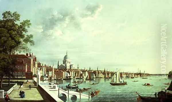 The Thames From Somerset House Looking Downstream - view 1