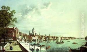The Thames From Somerset House Looking Downstream