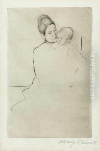 Gardner Held By His Mother by Mary Cassatt