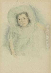 Margot Wearing A Bonnet by Mary Cassatt