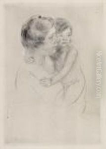 Denise Holding Her Child by Mary Cassatt