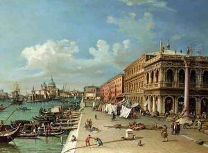 View of the Molo looking towards the entrance of the Grand Canal