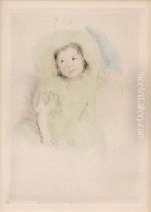 Margot Wearing A Bonnet by Mary Cassatt